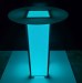 Round 30 x 42H Illuminated LED Pub Table w/ Acrylic Top