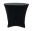Black Lowboy 30 Round x 30 Height Stretch Fitted Spandex Table Cover