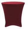 Burgundy Lowboy 30 Round x 30 Height Stretch Fitted Spandex Table Cover