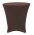Brown Lowboy 30 Round x 30 Height Stretch Fitted Spandex Table Cover