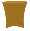 Gold Lowboy 30 Round x 30 Height Stretch Fitted Spandex Table Cover