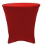 Red Lowboy 30 Round x 30 Height Stretch Fitted Spandex Table Cover