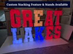 Custom Stacking Feature and Stands Available
