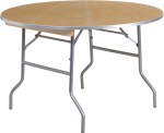 Round Table with Metal Edge