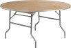 Round Table with Metal Edge