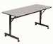 24 Inch Wide Melamine Rectangular Flip Top Table