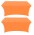Orange Color 2 Pack Table Covers