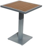 Resin Square Teak table