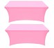 Pink Color 2 Pack Table Covers