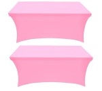 Pink Color 2 Pack Table Covers