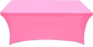 Pink 30x72 6 Foot Stretch Spandex Table Cover