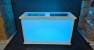 Portable Folding Food Cart - Blue Front