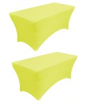 Yellow Color 2 Pack Table Covers