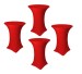 4 Pack 30 x 42 Spandex Fitted Stretch Highboy Table Covers RED