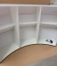 Luxury Series Curved Circular Bar Counter with Gold Finished Trim