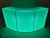 LED Illuminated Curved Circular Mobile Bar Counter