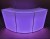 LED Illuminated Curved Circular Mobile Bar Counter