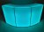 LED Illuminated Curved Circular Mobile Bar Counter