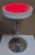 Round Battery Powered LED Table Red 2