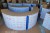 LED Illuminated Curved Circular Mobile Bar Counter