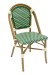 French Rattan Outdoor Bistro Chair w/ Bamboo Painted Frame by Florida Seating