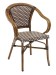 Rattan Outdoor French Bistro Arm Chair