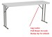 18 Inch Wide Plastic Folding Seminar Table