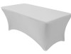 Silver Rectangular Stretch Spandex Table Cover