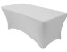 Silver Rectangular Stretch Spandex Table Cover