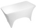 Rectangular 30 x 48 White Spandex Table Cover