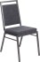 Gray Fabric Square Back Stacking Chair
