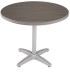 Round Patina Gray Synthetic Teak Outdoor Table by Florida Seating