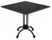 Square Black Aluminum Commercial Outdoor Table