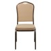 Tan Vinyl Banquet Chair Front View