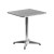 24 x 24 Square Outdoor Restaurant Dining Table with Stainless Top