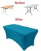 Turquoise 30x72 6 Foot Stretch Spandex Table Cover