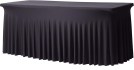 Black Wavy Spandex Table Cover