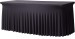 8 Foot Rectangular Wavy Spandex Fitted Table Skirt by Valentina CoverCo