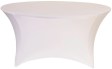 White 60 Round Spandex Stretch Table Cover