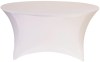 White 72 Inch (6 Ft Round) Stretch Spandex Table Cover
