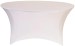 White 72 Inch (6 Ft Round) Stretch Spandex Table Cover