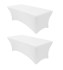 White Color 2 Pack Table Covers