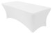 White Spandex Rectangular Table Linen