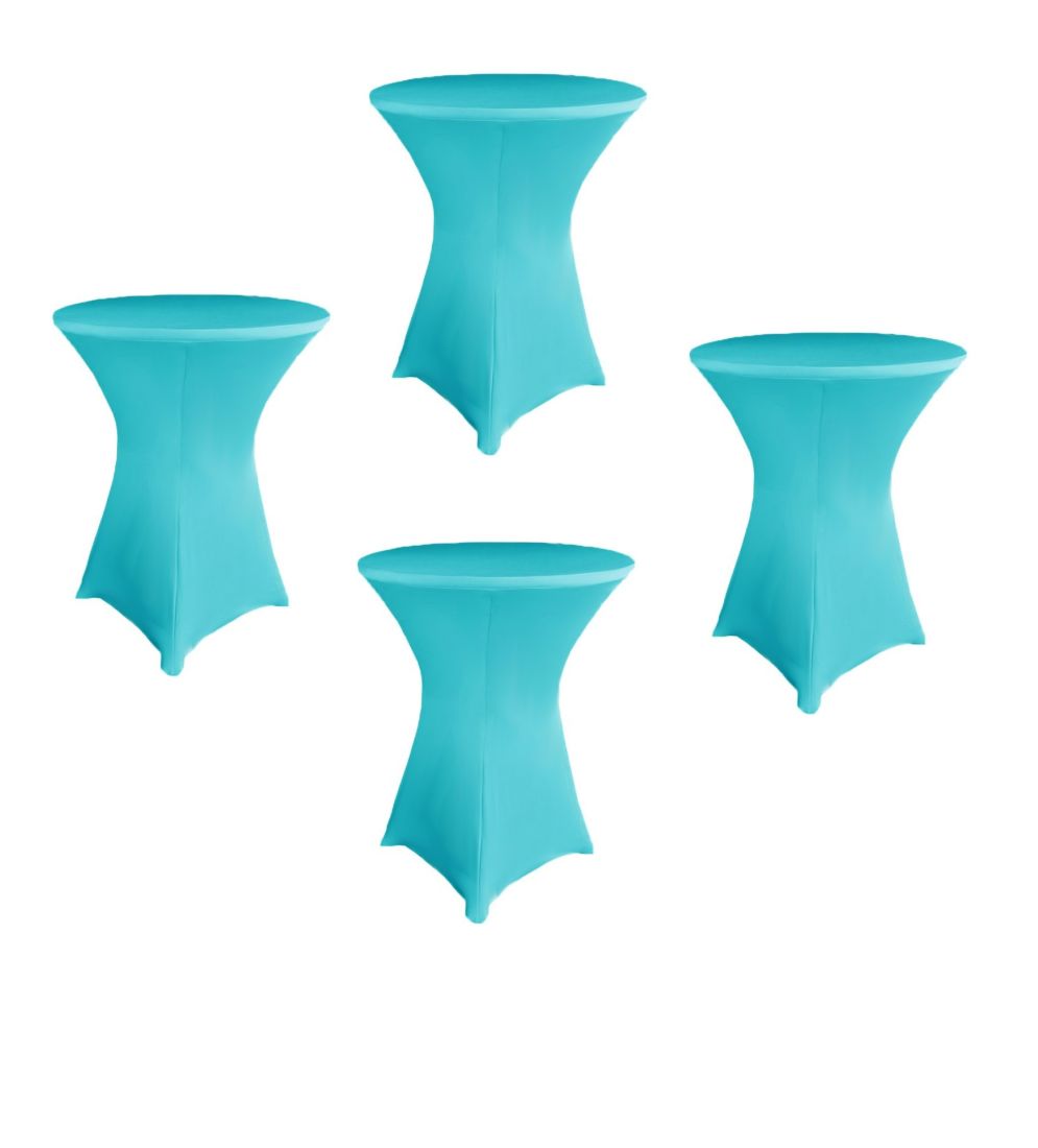 Turquoise Color 4 Pack 30x42 Table Covers